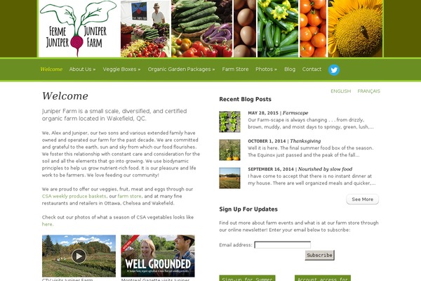 juniperfarm.ca site used Juniper
