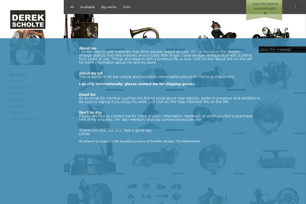 Ink theme site design template sample