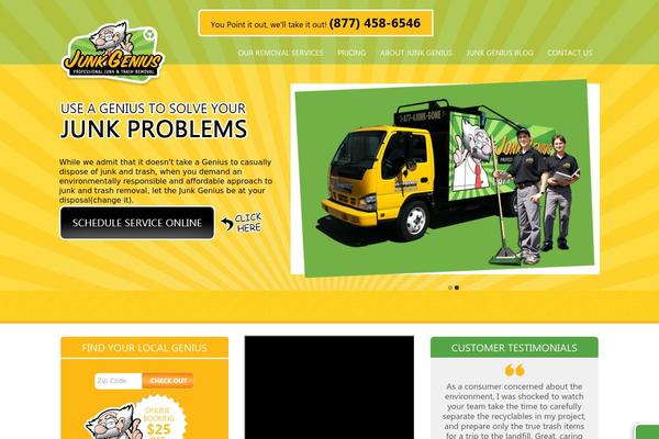 junkgenius.com site used Customtheme