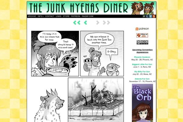 junkhyenasdiner.com site used Comicpress-blank