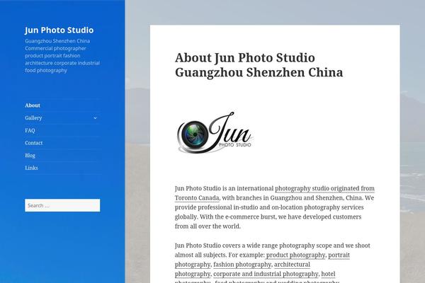 junphotostudio.com site used Twenty Fifteen