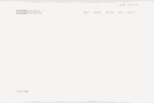 Good Minimal theme site design template sample