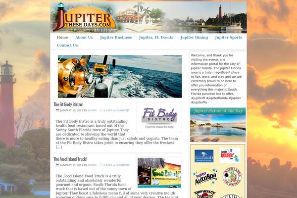 Lifestyle theme site design template sample