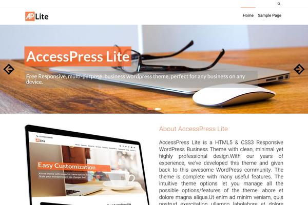 Onetone-pro theme site design template sample