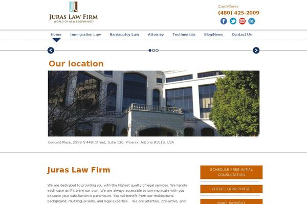 juraslaw.com site used Designfolio Pro