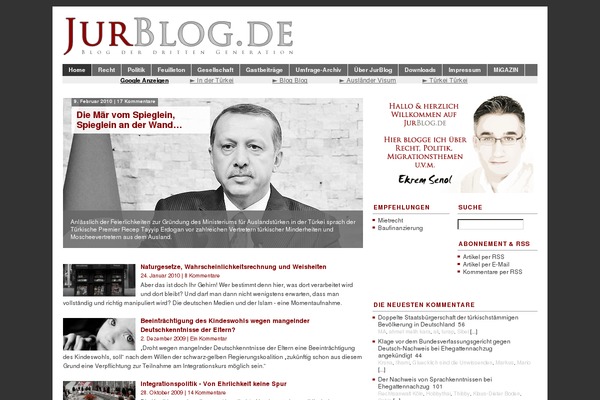 jurblog.de site used Branfordmagazine