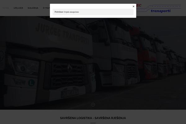 Logistic theme site design template sample
