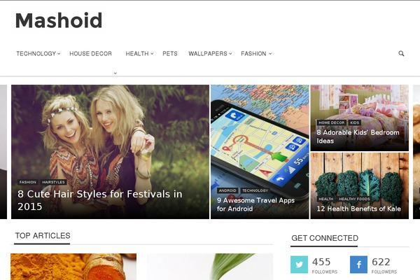 Curated theme site design template sample