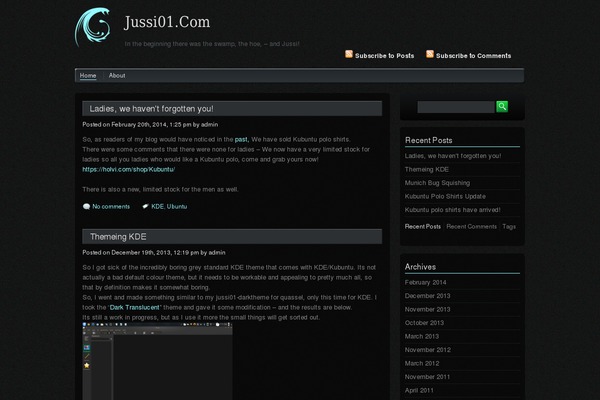 Carbonize theme site design template sample