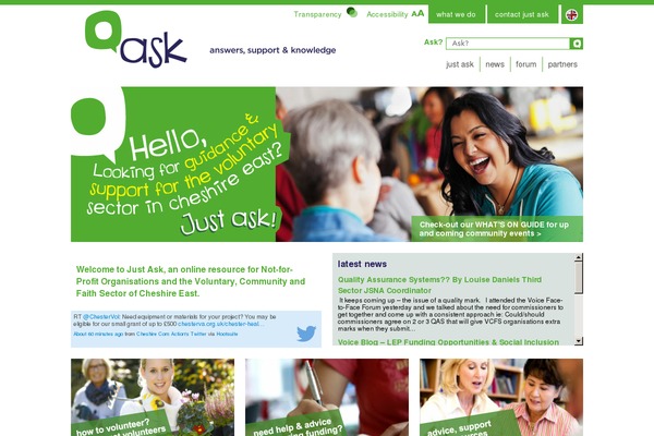 Ask theme site design template sample