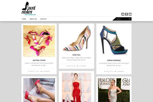 Fashionista theme site design template sample