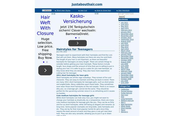Bluesense theme site design template sample
