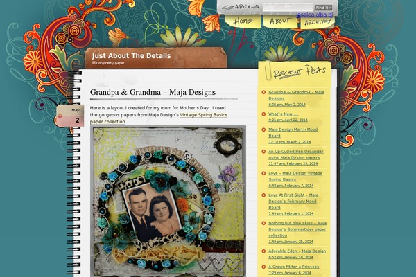 Notepad Chaos theme site design template sample