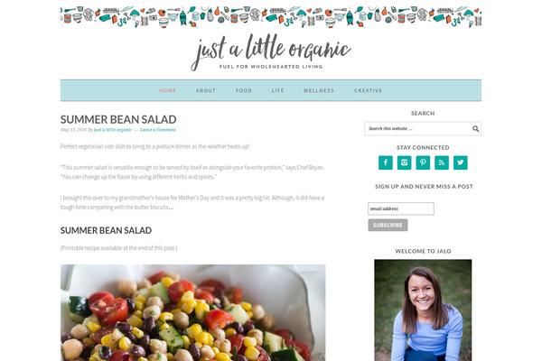 Foodie Pro theme site design template sample