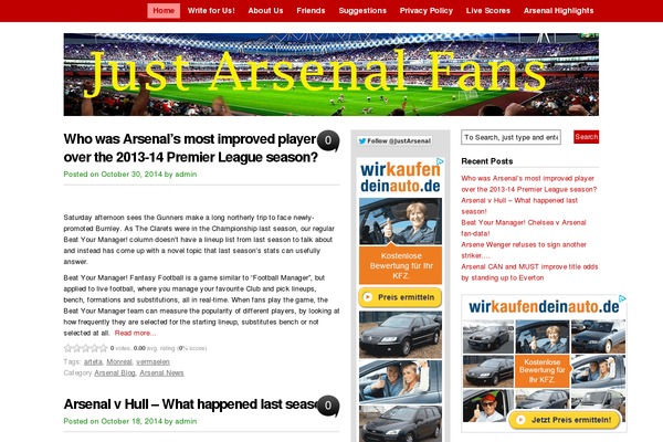 vita theme site design template sample