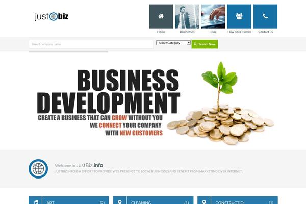 Metrodir theme site design template sample