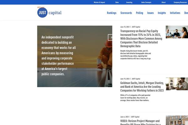 justcapital.com site used Justcapital