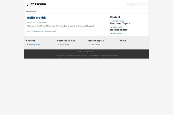 Flytonic Theme theme site design template sample