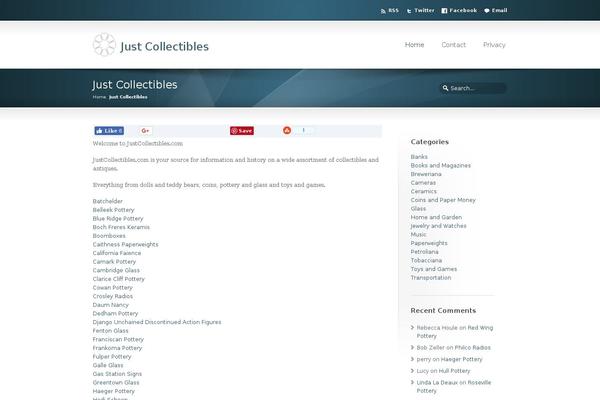 Site using Add Twitter, Facebook Like, Google plus one Social share plugin