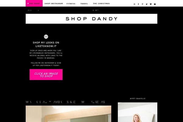 Site using Shopbop Widget plugin