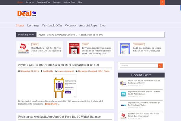 Magzimum theme site design template sample