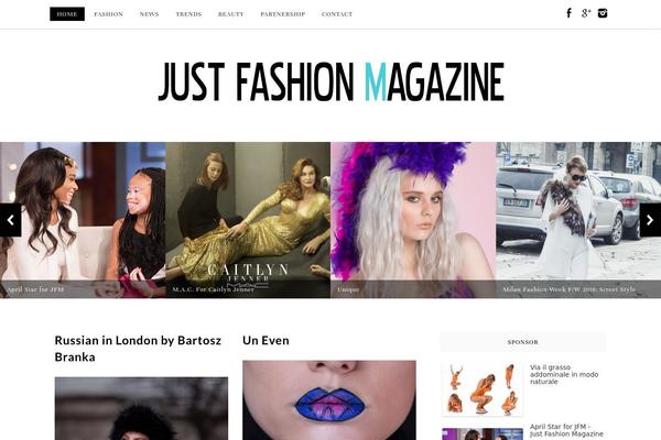 Fashionistas theme site design template sample