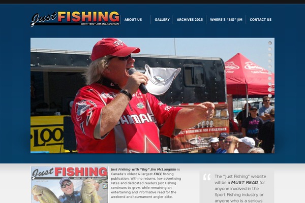 justfishing.ca site used Socialite