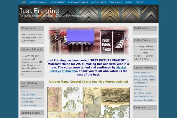 justframing.com site used Swift-new