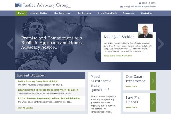 JUSTICE theme site design template sample