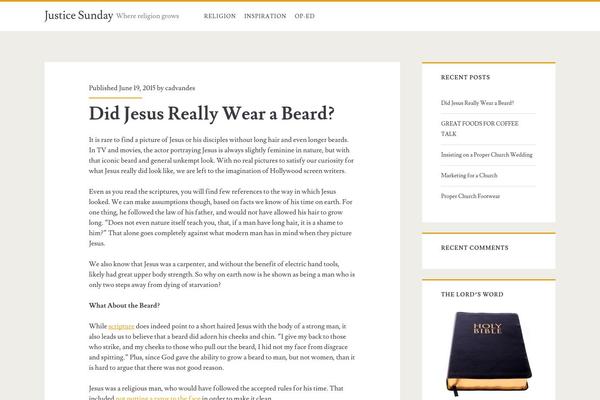 Ignite theme site design template sample