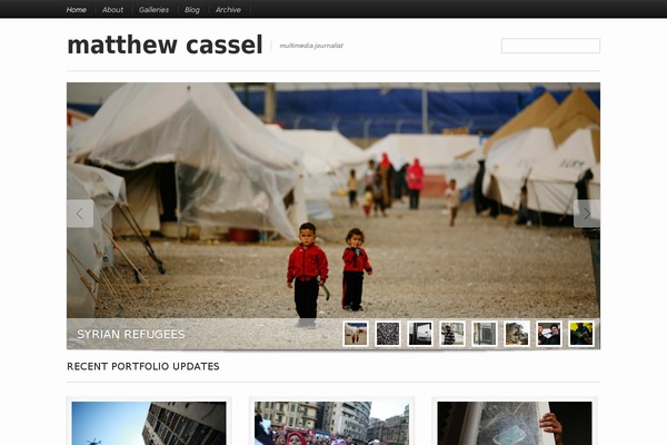 Reportage theme site design template sample