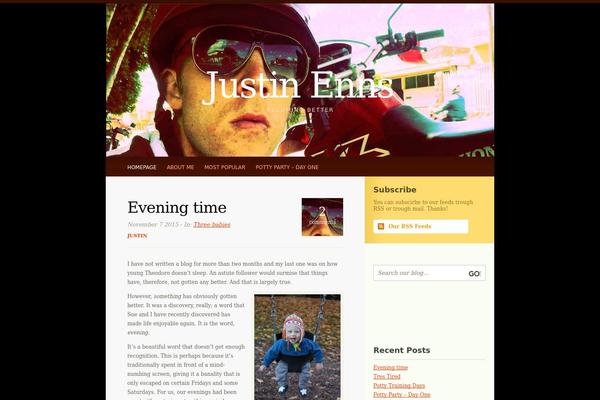 justin-enns.com site used Journic