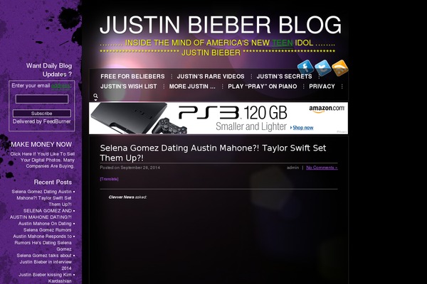 justinbieberblog.com site used Möbius