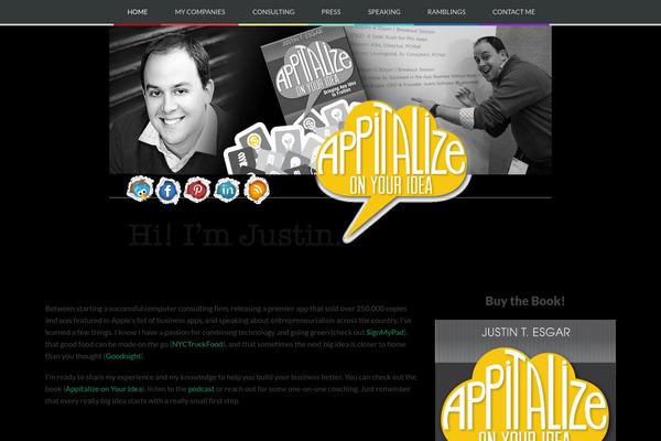 justinesgar.com site used Bloggy
