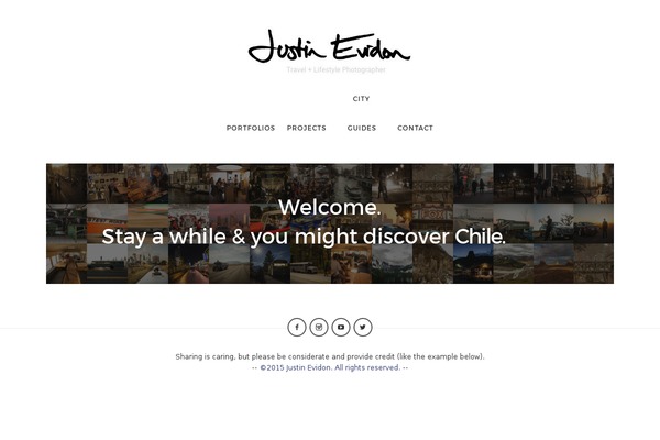 Photographer theme site design template sample