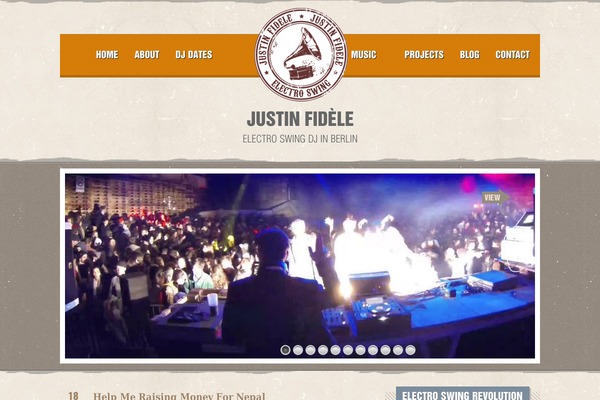 Vintage Immersed theme site design template sample
