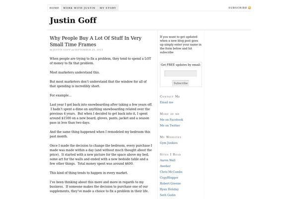 Thesis 1.8 theme site design template sample