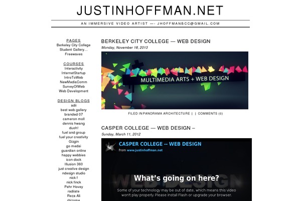 veryplaintxt theme site design template sample