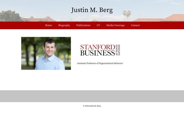 justinmberg.com site used Wp-magazine-plus