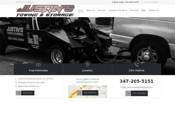towing theme websites examples
