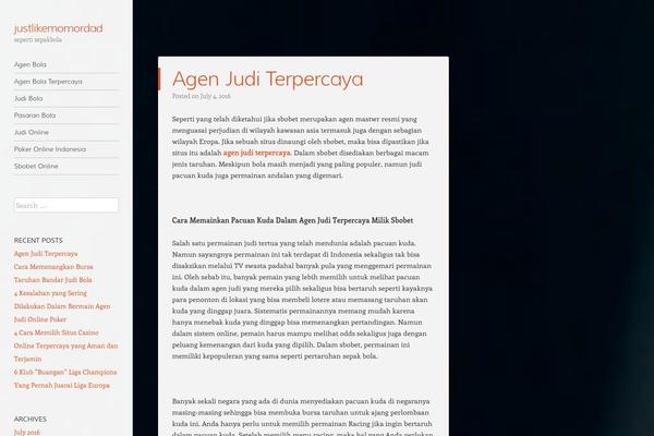 Confit theme site design template sample
