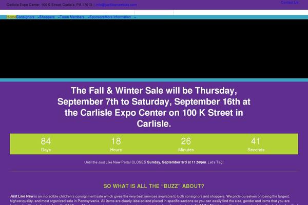 Site using WordPress Countdown Widget plugin