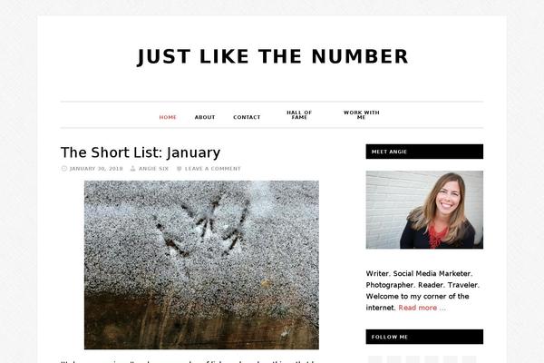 justlikethenumber.com site used Genesis