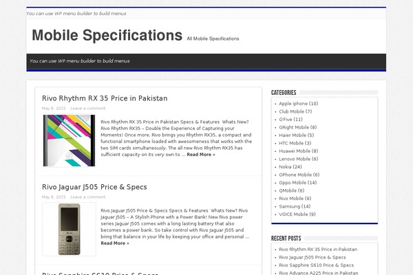 Sahifa theme site design template sample