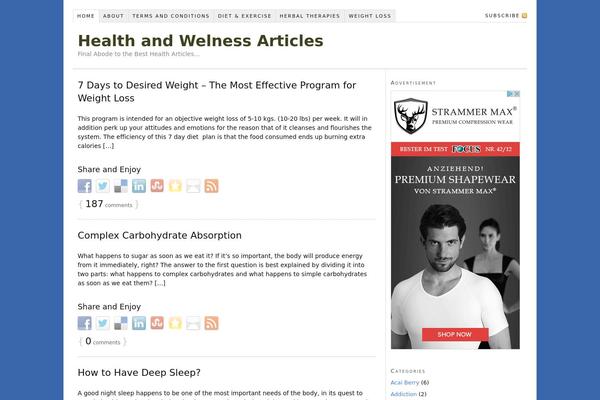 Thesis 1.8.5 theme site design template sample