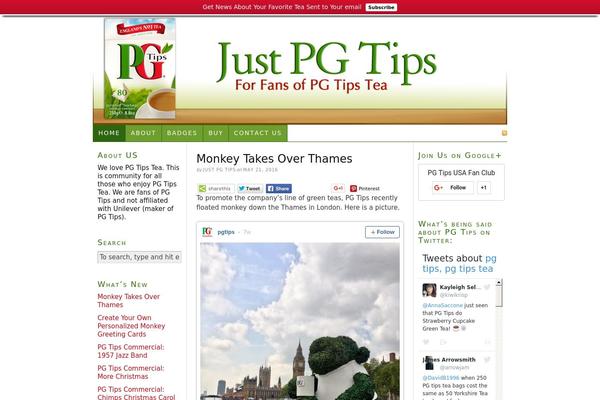 justpgtips.com site used Thesis 1.6