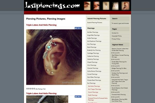 justpiercings.com site used Xtremeblogg