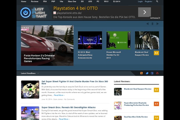 Newsgamer theme site design template sample