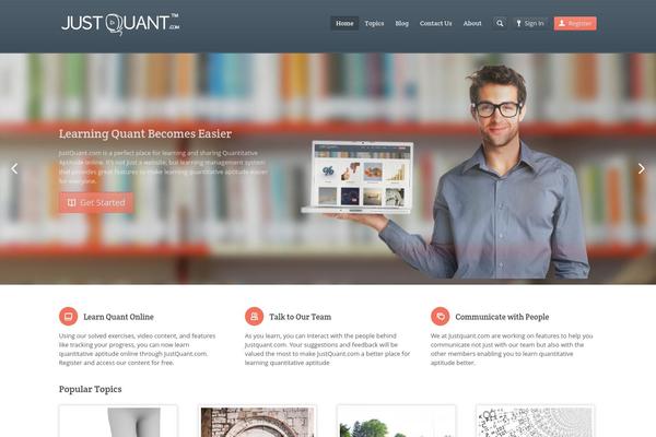 Academy theme site design template sample