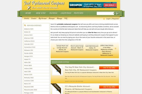 Couponpress theme site design template sample